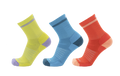 Color Block Extra Light 3/4 Crew 3-Pack : Citrus - Caribbean - Coral