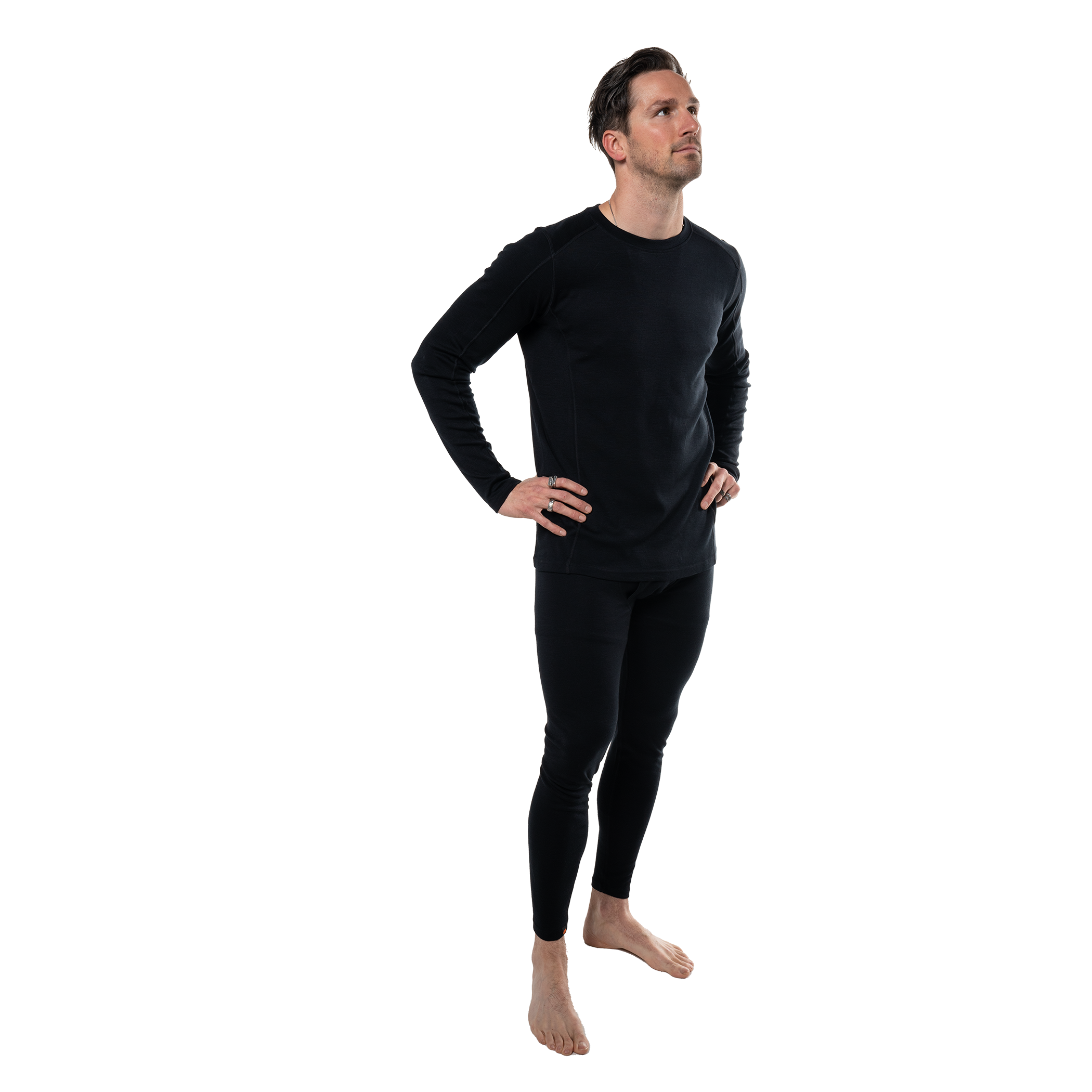 Men's Base Layer Long Sleeve Mid-Weight Crew Neck Top