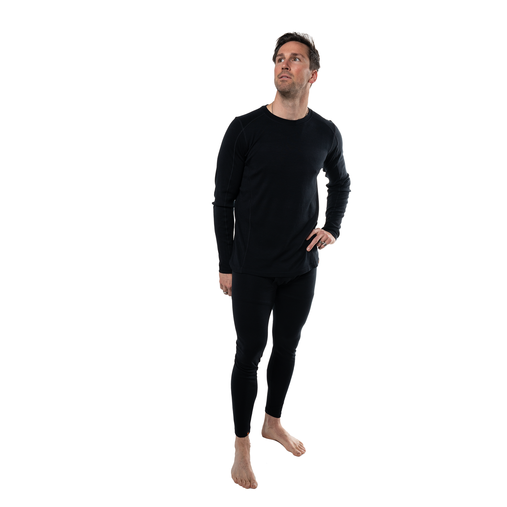Men's Base Layer Long Sleeve Mid-Weight Crew Neck Top